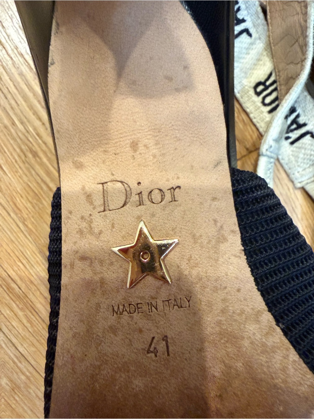 Dior J’Adior Black Pointed Slingback Kitten Heel - Picture 10 of 12